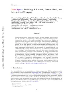 ColorAgent: Building A Robust, Personalized, and Interactive OS Agent