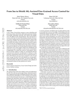From See to Shield: ML-Assisted Fine-Grained Access Control for Visual Data