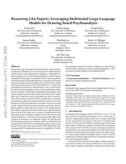 Reasoning Like Experts: Leveraging Multimodal Large Language Models for Drawing-based Psychoanalysis