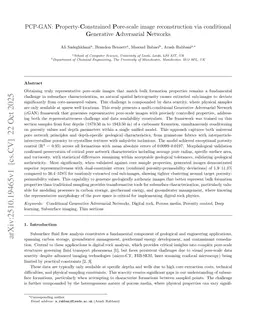 PCP-GAN: Property-Constrained Pore-scale image reconstruction via conditional Generative Adversarial Networks