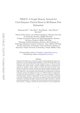 PRGCN: A Graph Memory Network for Cross-Sequence Pattern Reuse in 3D Human Pose Estimation