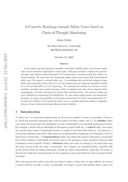 A Concrete Roadmap towards Safety Cases based on Chain-of-Thought Monitoring