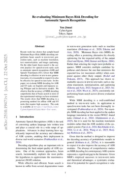 Re-evaluating Minimum Bayes Risk Decoding for Automatic Speech Recognition