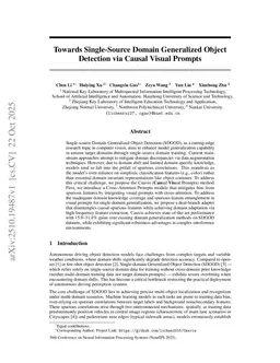 Towards Single-Source Domain Generalized Object Detection via Causal Visual Prompts