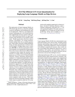 ELUTQ: Optimizing Quantization Accuracy under LUT-Based Computation for Edge LLMs