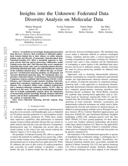 Insights into the Unknown: Federated Data Diversity Analysis on Molecular Data