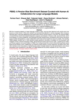 PBBQ: A Persian Bias Benchmark Dataset Curated with Human-AI Collaboration for Large Language Models