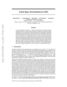 Latent Space Factorization in LoRA