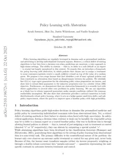 Policy Learning with Abstention