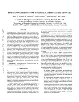LyTimeT: Towards Robust and Interpretable State-Variable Discovery