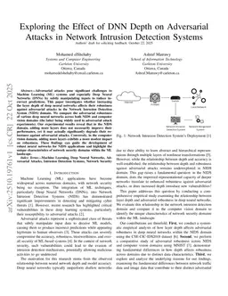 Exploring the Effect of DNN Depth on Adversarial Attacks in Network Intrusion Detection Systems