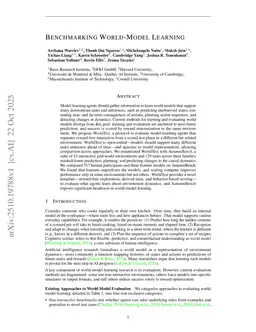 Benchmarking World-Model Learning