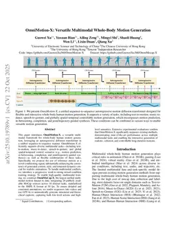 OmniMotion-X: Versatile Multimodal Whole-Body Motion Generation