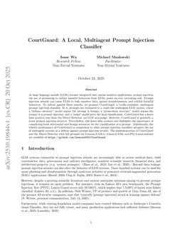 CourtGuard: A Local, Multiagent Prompt Injection Classifier
