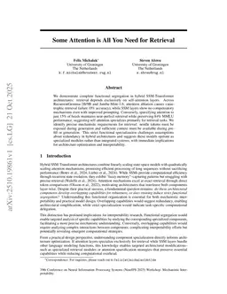 Some Attention is All You Need for Retrieval