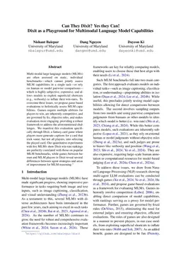 Can They Dixit? Yes they Can! Dixit as a Playground for Multimodal Language Model Capabilities