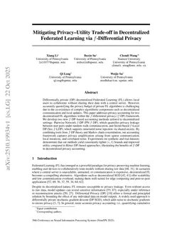 Mitigating Privacy-Utility Trade-off in Decentralized Federated Learning via $f$-Differential Privacy