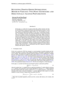 Revisiting Zeroth-Order Optimization: Minimum-Variance Two-Point Estimators and Directionally Aligned Perturbations
