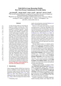 Path Drift in Large Reasoning Models:How First-Person Commitments Override Safety