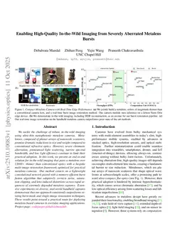 Enabling High-Quality In-the-Wild Imaging from Severely Aberrated Metalens Bursts