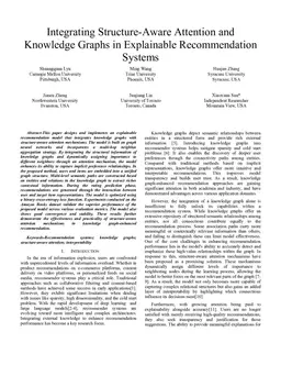Integrating Structure-Aware Attention and Knowledge Graphs in Explainable Recommendation Systems