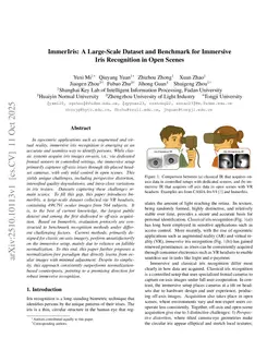 ImmerIris: A Large-Scale Dataset and Benchmark for Off-Axis and Unconstrained Iris Recognition in Immersive Applications