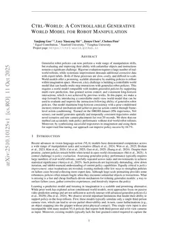 Ctrl-World: A Controllable Generative World Model for Robot Manipulation