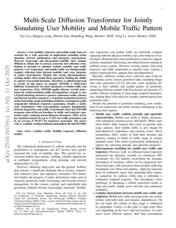Multi-Scale Diffusion Transformer for Jointly Simulating User Mobility and Mobile Traffic Pattern