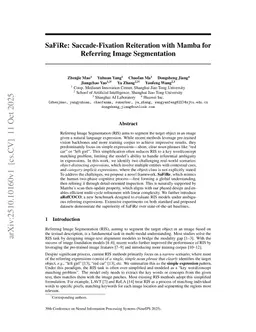 SaFiRe: Saccade-Fixation Reiteration with Mamba for Referring Image Segmentation