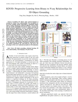 B2N3D: Progressive Learning from Binary to N-ary Relationships for 3D Object Grounding