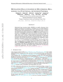 Mitigating Hallucination in Multimodal Reasoning via Functional Attention Control