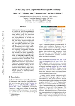 On the Entity-Level Alignment in Crosslingual Consistency