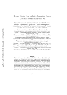 Beyond Ethics: How Inclusive Innovation Drives Economic Returns in Medical AI