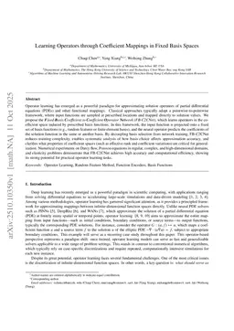 Learning Operators through Coefficient Mappings in Fixed Basis Spaces