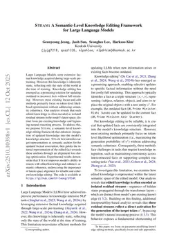 STEAM: A Semantic-Level Knowledge Editing Framework for Large Language Models