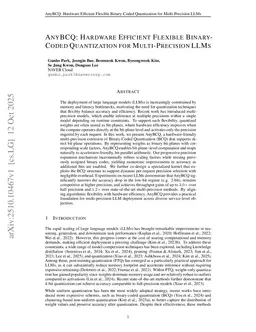 AnyBCQ: Hardware Efficient Flexible Binary-Coded Quantization for Multi-Precision LLMs