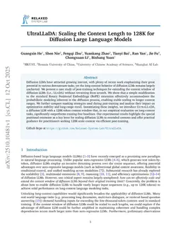UltraLLaDA: Scaling the Context Length to 128K for Diffusion Large Language Models