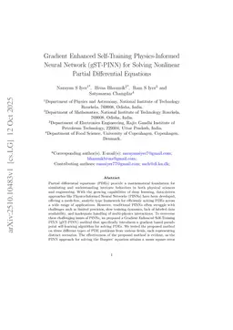 Gradient Enhanced Self-Training Physics-Informed Neural Network (gST-PINN) for Solving Nonlinear Partial Differential Equations