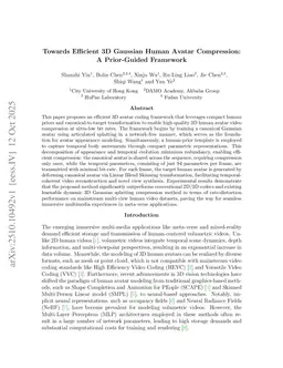 Towards Efficient 3D Gaussian Human Avatar Compression: A Prior-Guided Framework