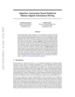 Align2Act: Instruction-Tuned Models for Human-Aligned Autonomous Driving