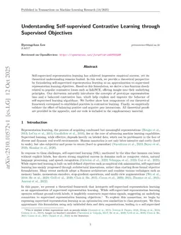 Understanding Self-supervised Contrastive Learning through Supervised Objectives