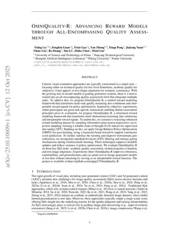 OmniQuality-R: Advancing Reward Models Through All-Encompassing Quality Assessment
