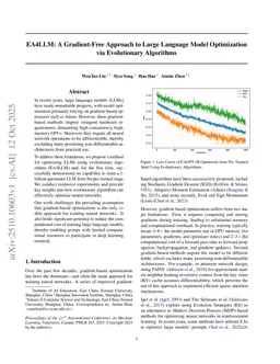 EA4LLM: A Gradient-Free Approach to Large Language Model Optimization via Evolutionary Algorithms