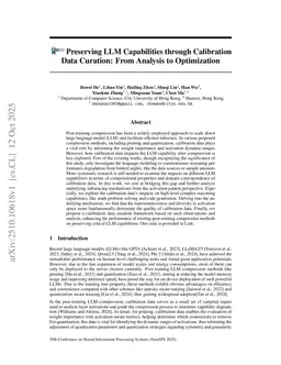 Preserving LLM Capabilities through Calibration Data Curation: From Analysis to Optimization