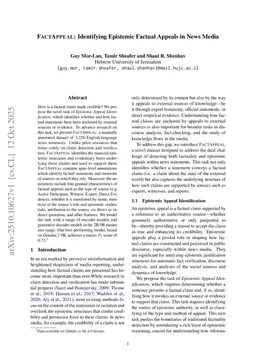 FactAppeal: Identifying Epistemic Factual Appeals in News Media