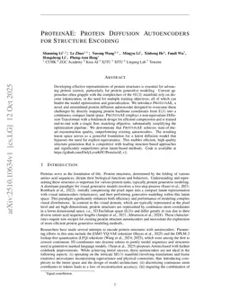 ProteinAE: Protein Diffusion Autoencoders for Structure Encoding