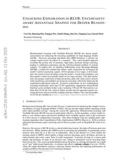 Unlocking Exploration in RLVR: Uncertainty-aware Advantage Shaping for Deeper Reasoning