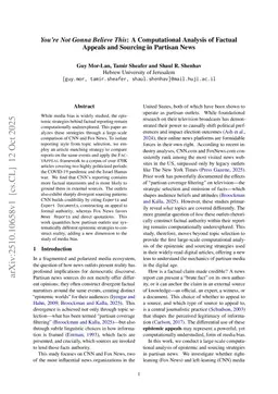 You're Not Gonna Believe This: A Computational Analysis of Factual Appeals and Sourcing in Partisan News
