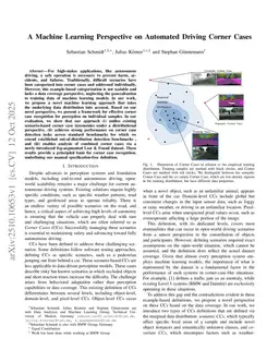 A Machine Learning Perspective on Automated Driving Corner Cases