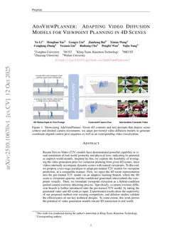 AdaViewPlanner: Adapting Video Diffusion Models for Viewpoint Planning in 4D Scenes